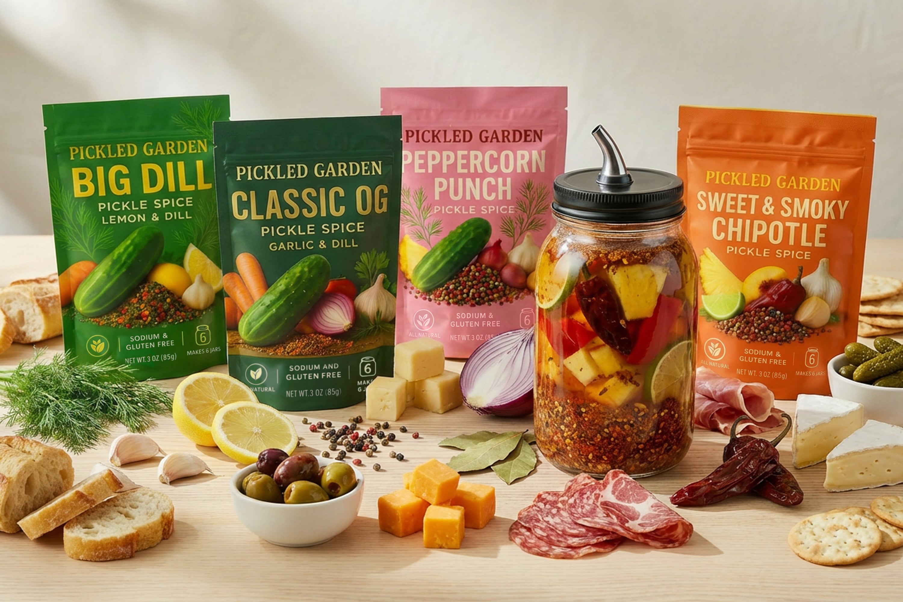 Charcuterie Pickle Kit Collection