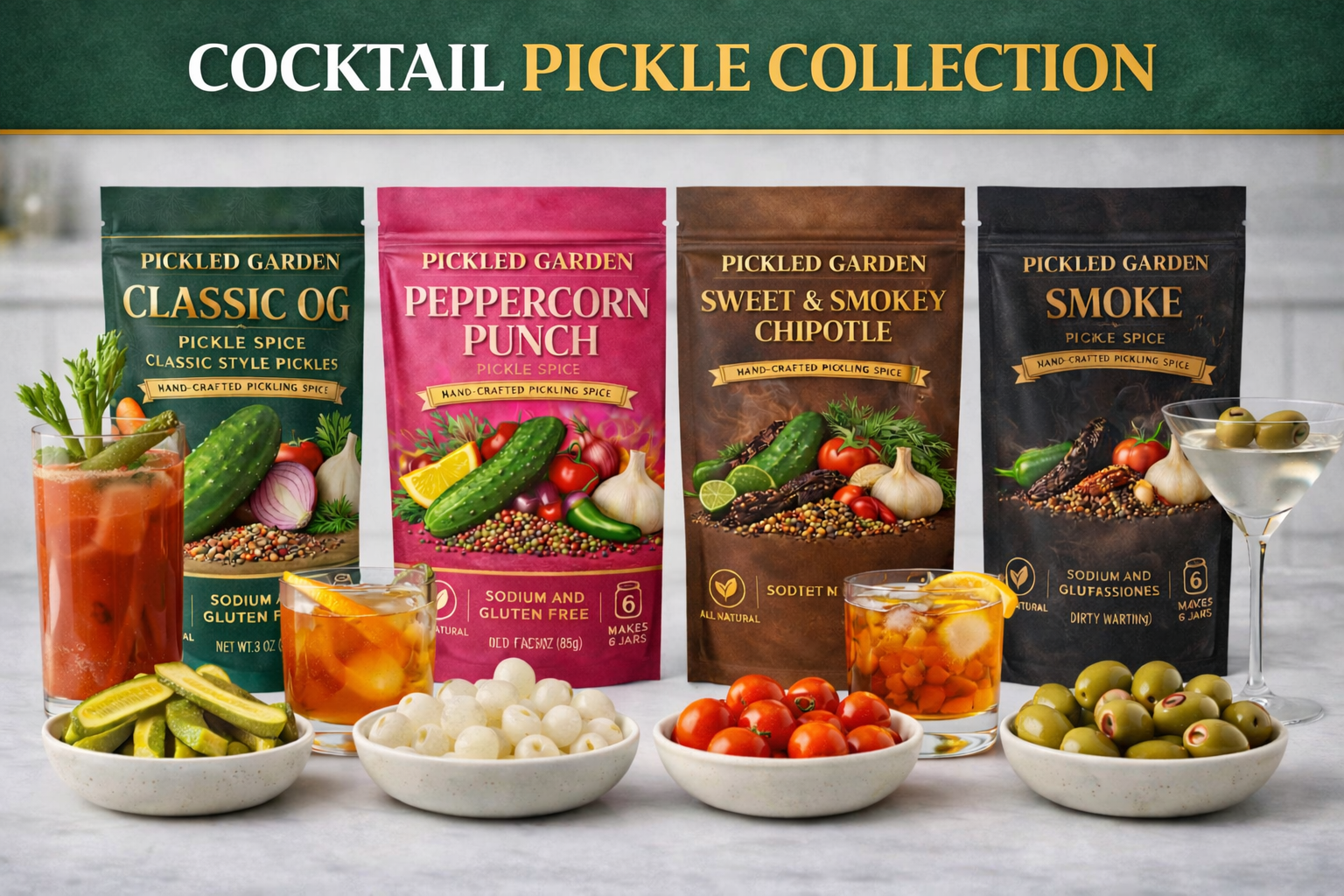 Cocktail Pickle Collection